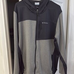 Columbia Black and Gray Hooded Jacket